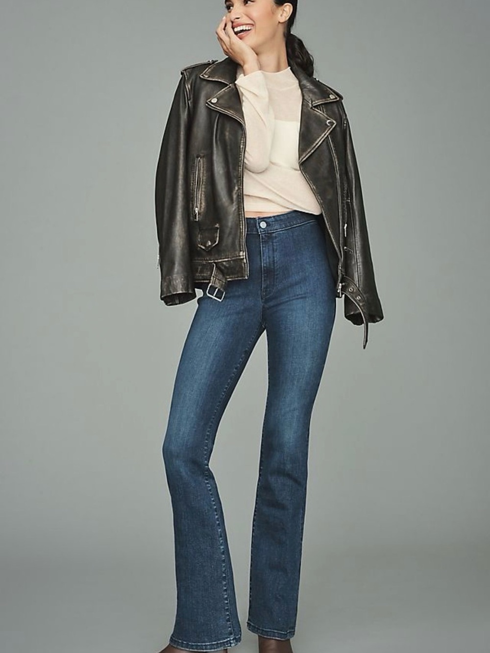 Anthropologie Pilcro Clean High- Rise Flare Jeans